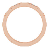 14K Rose 1/2 CTW Natural Diamond Eternity Band Size 6